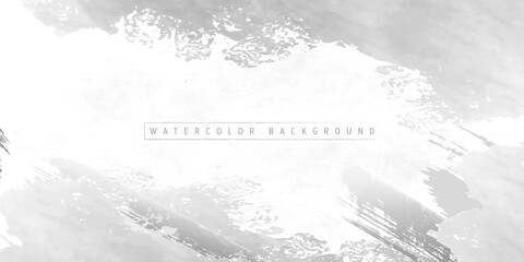 Gray watercolor art background vector. Marble digital arts design with grey watercolor brush texture. Vector illustration for prints, wall art, invitation and wallpaper.