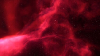 Cosmic background with a blue purple nebula and stars
