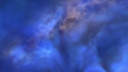 Fototapeta premium Space nebula, for use with projects on science, research, and education. Illustration 