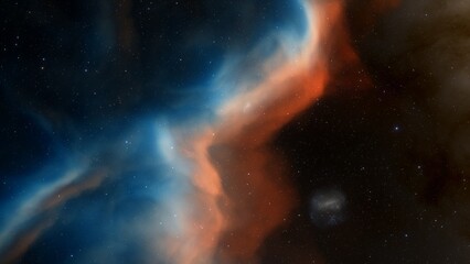 Space nebula, for use with projects on science, research, and education. Illustration
