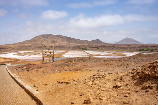 Salt mine on the island of sal