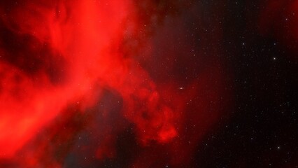 bright nebula, nebula in space, majestic red-purple nebula, beautiful space background 3D render
