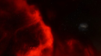 bright nebula, nebula in space, majestic red-purple nebula, beautiful space background 3D render

