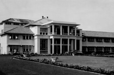 The old Parliament House building in Accra, Ghana taken in 1959