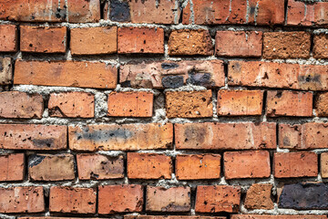 red brick wall