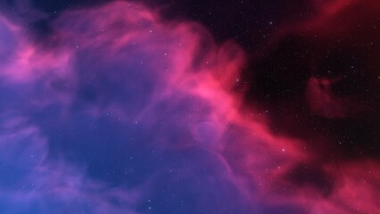 red-violet nebula in outer space, horsehead nebula, unusual colorful nebula in a distant galaxy, red nebula 3d render
