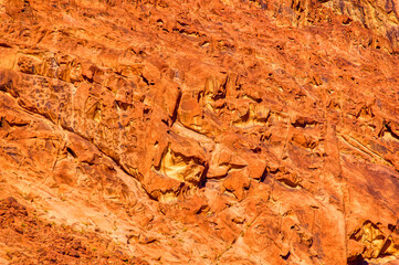 Rocky environment at Sinai peninsula during hot summer day.