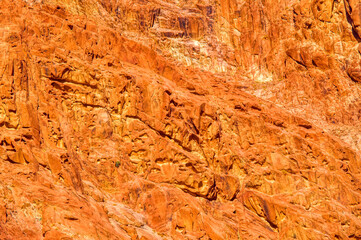 Rocky environment at Sinai peninsula during hot summer day.