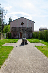 Saint-Nicolas-lès-Cîteaux, France, April 15, 2022, The Abbey of Notre-Dame de Cîteaux is the founding abbey of the Cistercian order.