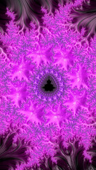 Artistic and imaginative digitally designed abstract 3D fractal background