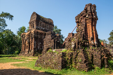 Obraz premium Temples of My Son in central Vietnam