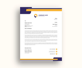 simple corporate formal cover letter Design template