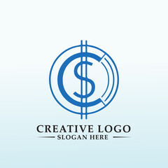 Design a logo for Coin Scan letter CS