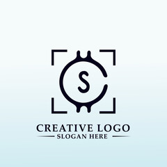 Design a logo for Coin Scan letter CS