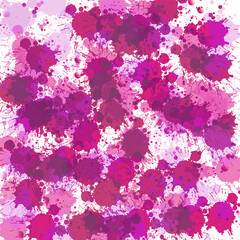 Abstract artistic Background with  colorful blots. Ink splattered background.