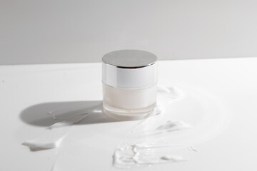 mockup of sunscreen protection spf tube for skin care cosmetic product branding, cream lotion bottle tube