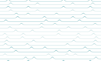 Sea waves abstract seamless pattern. Water background. Ocean blue waves line graphic ornament.