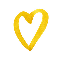 Yellow heart - as a symbol of solar love and freedom. This is especially true for love for Ukraine.