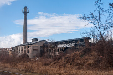 Fototapeta na wymiar Abandoned old factory in the Czech Republic