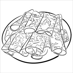 black and white  sliced meat. shabu shabu. hot pot. bulgogi. thinly  beef. Asian food. Korean. China. japanese dish