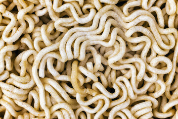 macro photography instant noodles, Instant noodles texture, dried noodles as background, asian fast food