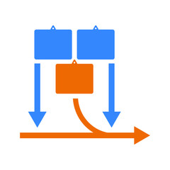 Agile, Kanban, project icon. Simple editable vector graphics.