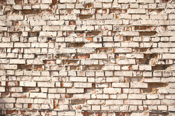 Brick wall.