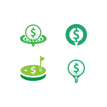 Bookie Golf Logo Vector