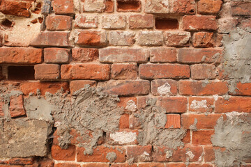 Brick wall.