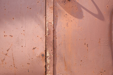 .Iron, rusty texture.