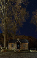 Old Police Hut at night, Arrowtown, New Zealand
