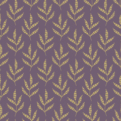 Seamless background with leaves