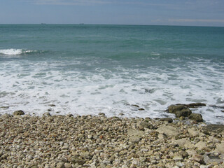 waves on the beach