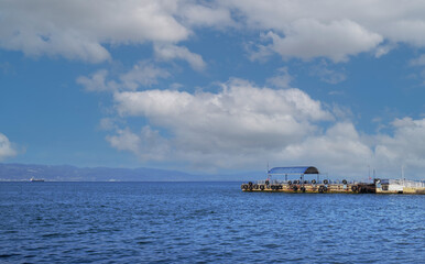 Pier in the sea, Turkey