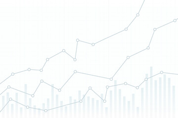 Stock chart or graph. Financial chart or graph