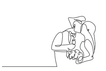 newlywed couple in love kissing and hugging