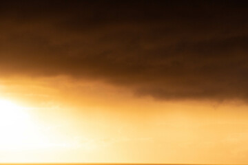 amazing sunset over the sea