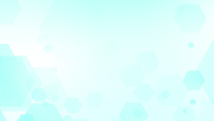 Abstract hexagon cross geometric white blue pattern medical background.