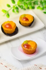 Assorted delicious homemade colorful cakes
