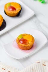 Assorted delicious homemade colorful cakes