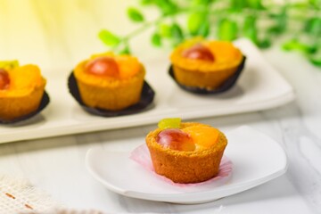 Assorted delicious homemade colorful cakes