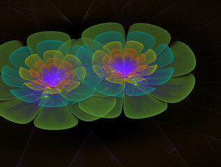 Imaginatory fractal abstract background Image