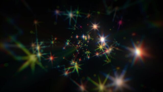 Stars zoom animated background loop