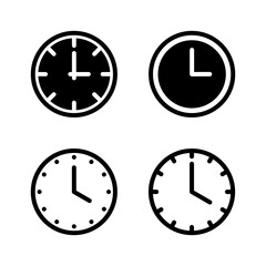 Clock icon vector. Time sign and symbol. watch icon
