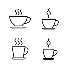 coffee cup icon vector. cup a coffee sign and symbol