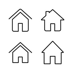 House icon vector. Home sign and symbol