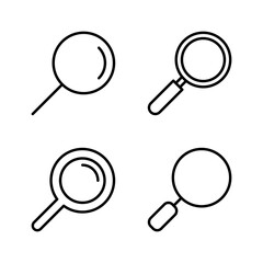 Search icon vector. search magnifying glass sign and symbol