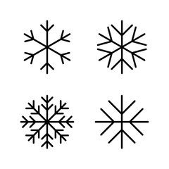 Snow icon vector. snowflake sign and symbol