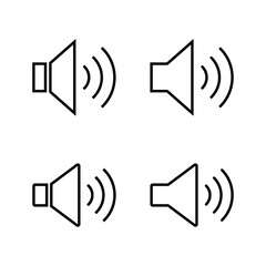 Speaker icon vector. volume sign and symbol. loudspeaker icon. sound symbol