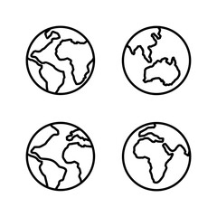 World map vector. Worldmap sign and symbol. Globe icon